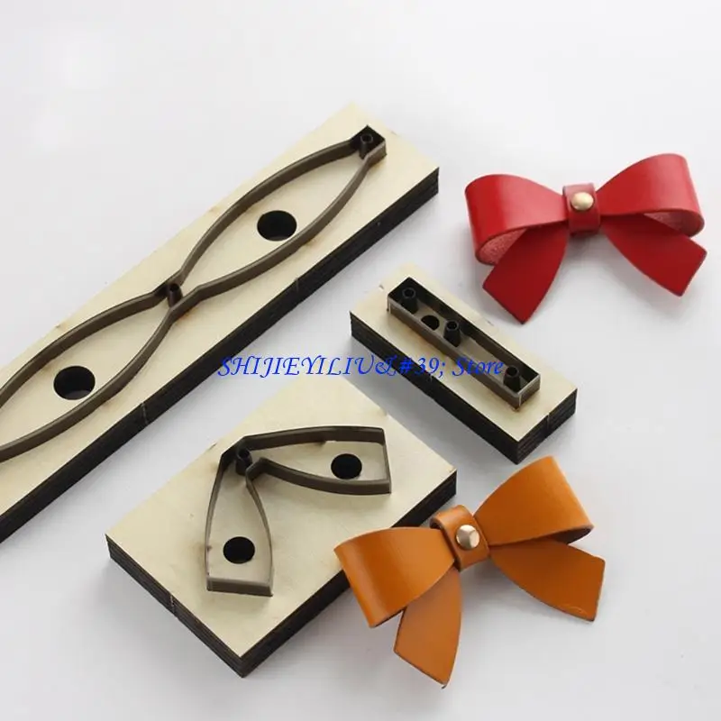 

E21F Bowtie Scrapbook Embossing Templates Cutting Mold Earring Jewelry DIY Leather