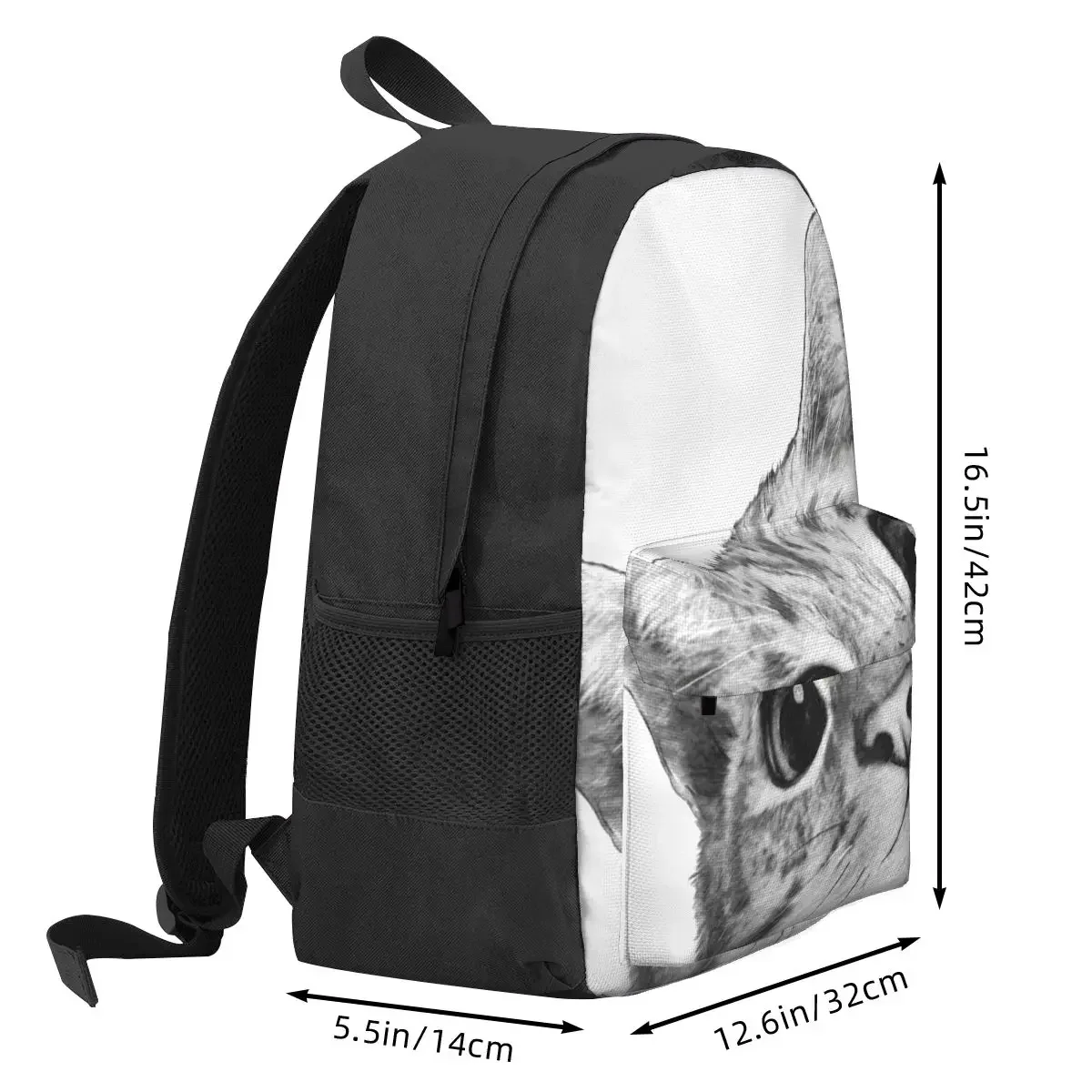 Sneaky Cat Backpacks Boys Girls Bookbag Children School Bags Cartoon Kids Rucksack Travel Rucksack Shoulder Bag Large Capacity