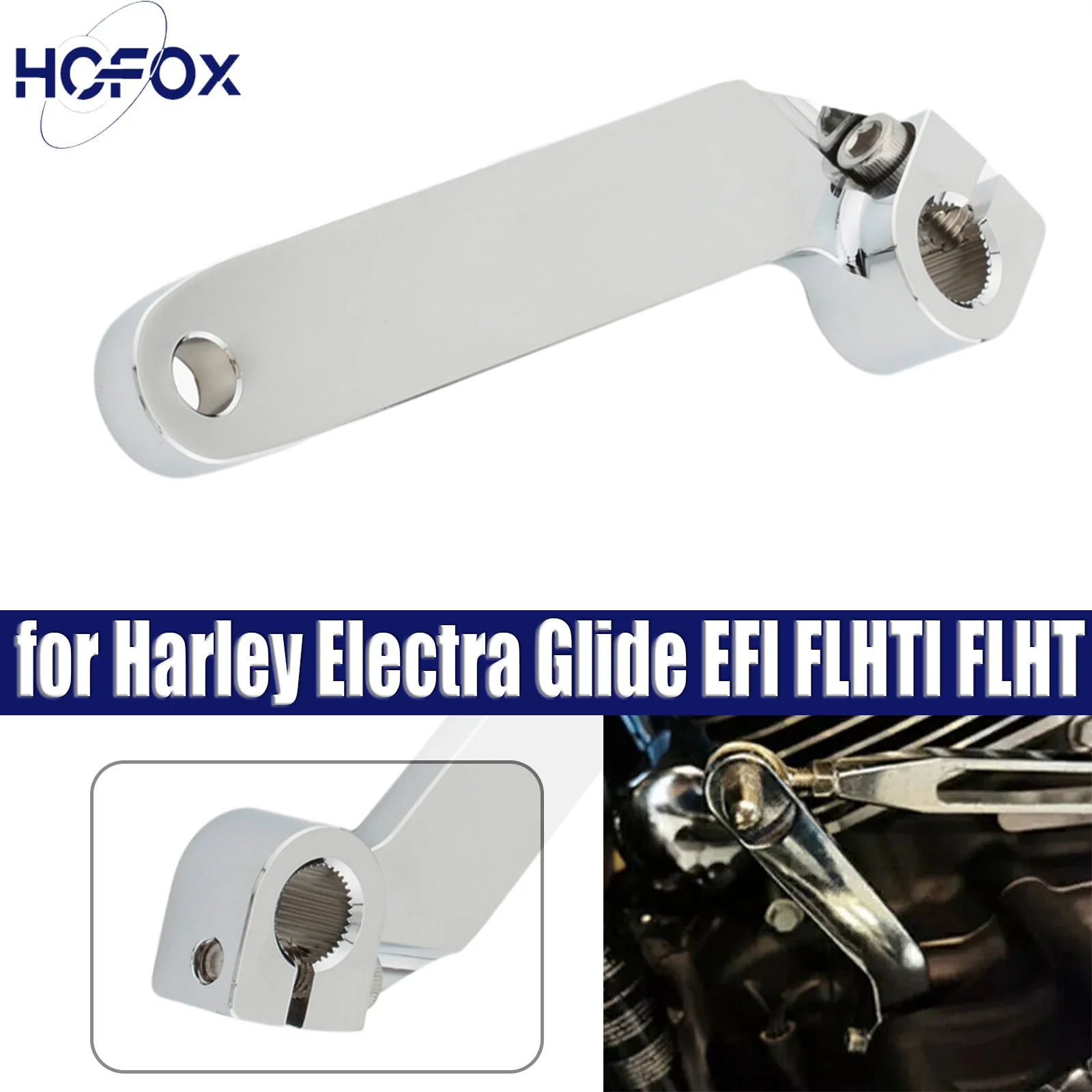 

For Harley Electra Glide EFI FLHTI FLHT Motorcycle Adjustable Inner Shift Shifter Rod Lever Shaft Black/Chrome