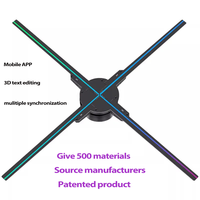 3D holographic fan projector advertising display lights 3D hologram advertising lights decorative commercial promotional lights