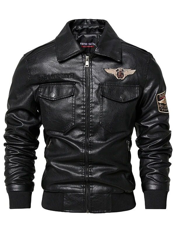 

GooReey Men's Fce Lined Jaet Large Size Autumn Winter Outerwear Stand Fit Casual Sle Regular Length