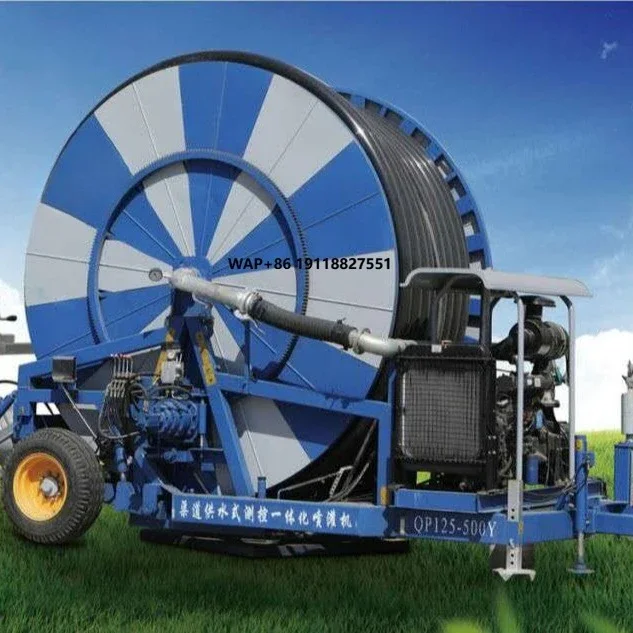 Moving Sprinkler Travelling Sprinkler Drip Irrigation System Hose Reel Irrigation Machine Farm Water Pump for Africa