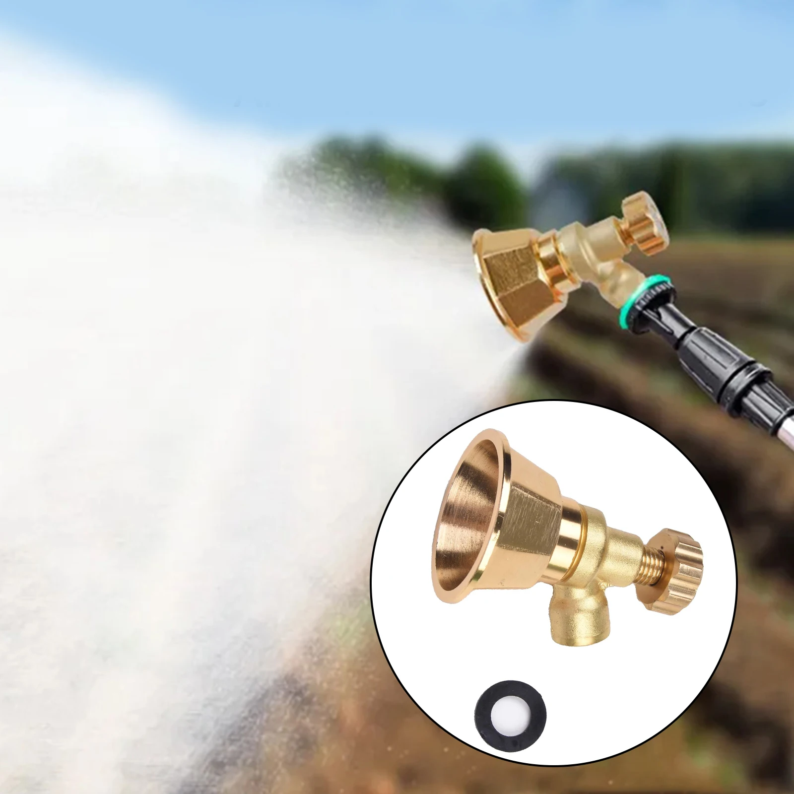 Agricultural Atomization Adjustable Sprayer Nozzle High Pressure Pesticide- Sprayer Nozzle Watering Irrigation Tool