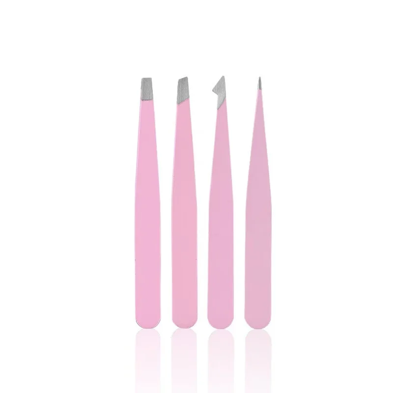Pince à sourcils colorée, extracteur de poils vinnen, en acier inoxydable, pinces à sourcils inclinées, outils de maquillage