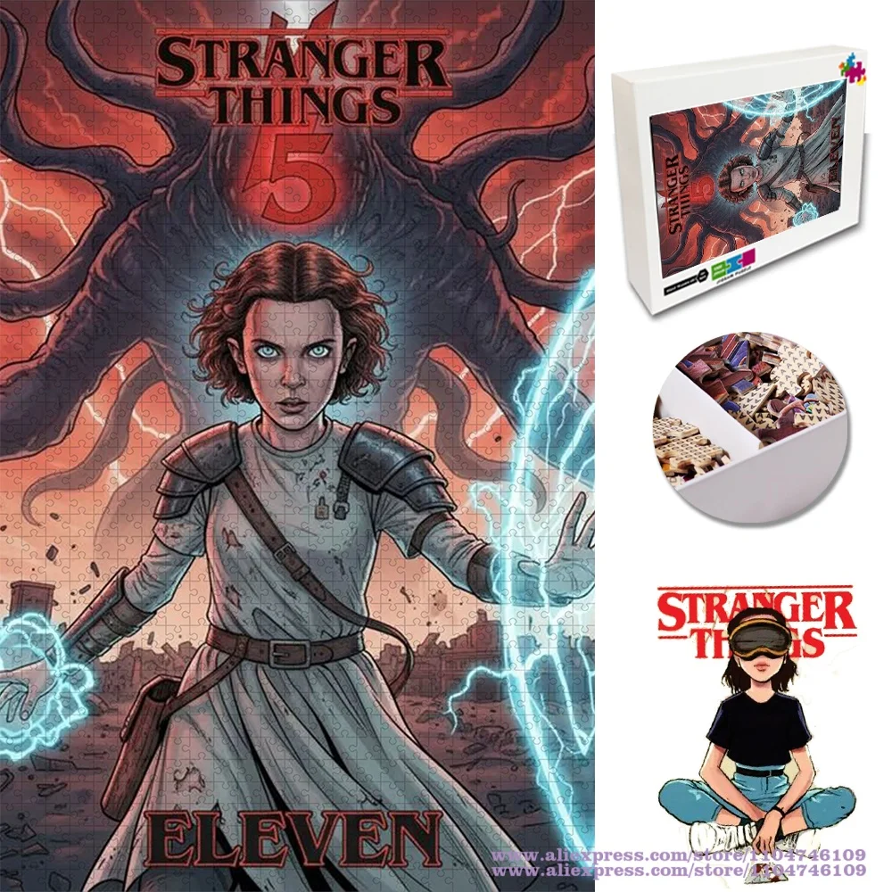 

Stranger Things Puzzle Jigsaw Characters Collection Intelligence Puzzles for Kids 108/200/300/500/1000/1500Pcs Perfect Gifts