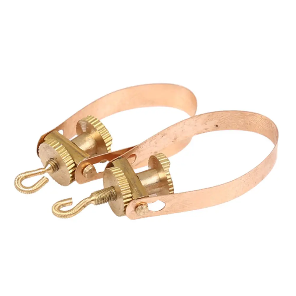 

2 Pcs Tools Erhu Bow Parts Copper Adjustment Golden Tuners Accessories