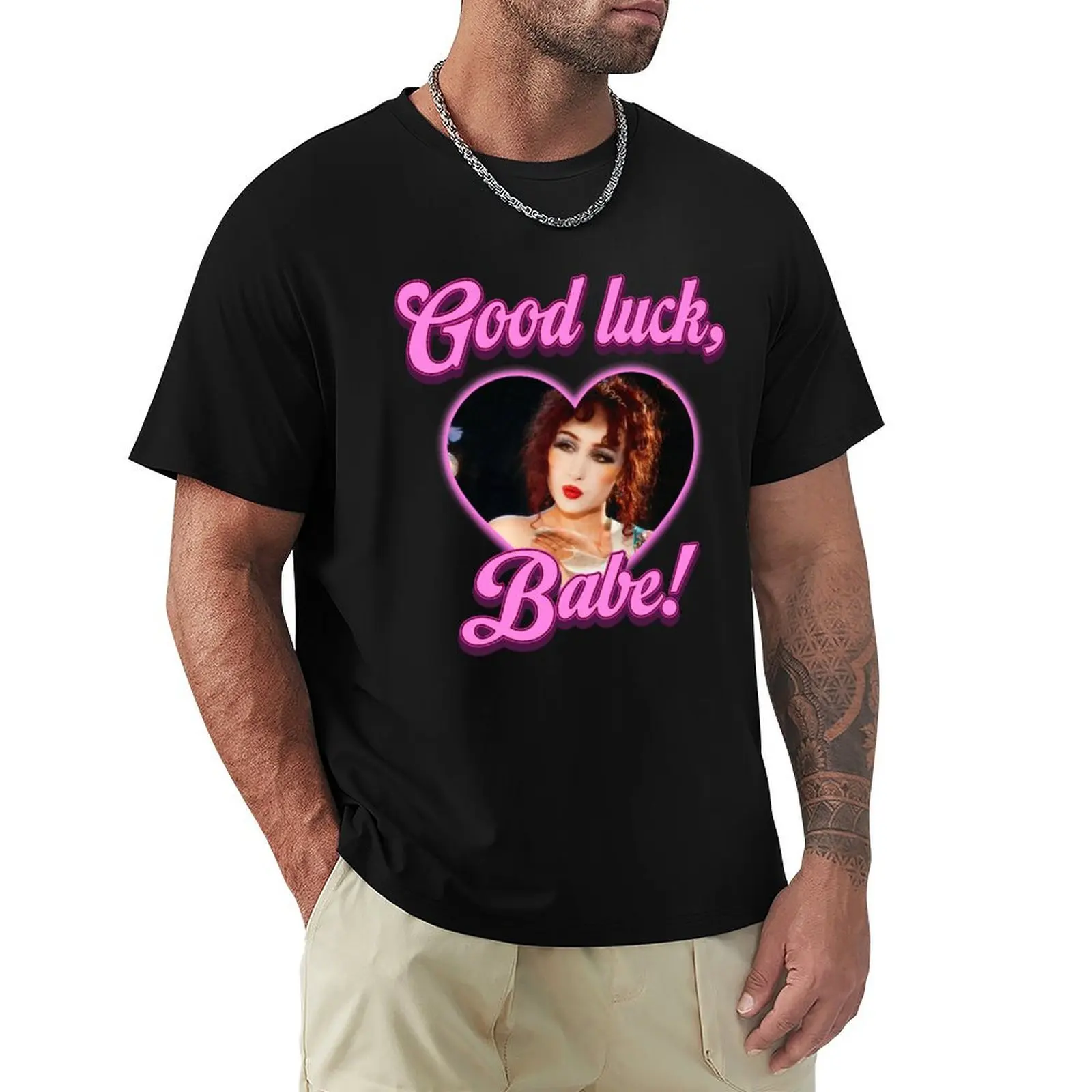 chappell-roan-good-luck-babe-crewneck T-Shirt Minimal Art Print T-Shirt