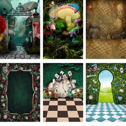 Alice in Wonderland Backdrop Baby Girl Birthday Photo Photography Background Dream Castle Princess Studio Props Photophone Festa