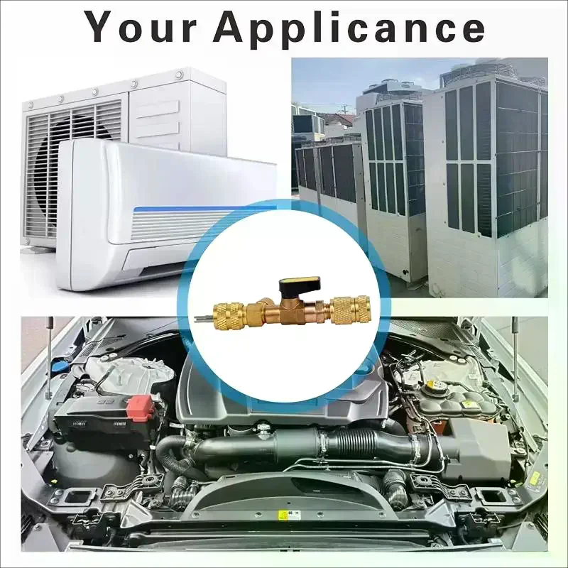 1 Set For R22 R410a R134A R12 R32 Refrigerant Valve Core Remover Installer Kit With 1/4