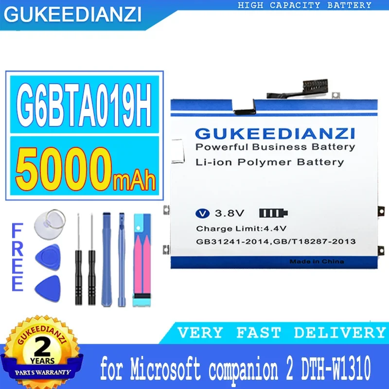 

GUKEEDIANZI Battery for Microsoft G6BTA019H, Cintiq Companion 2, companion2, DTH-W1310, 0B23-00E00RV, Big Power Battery, 5000mAh