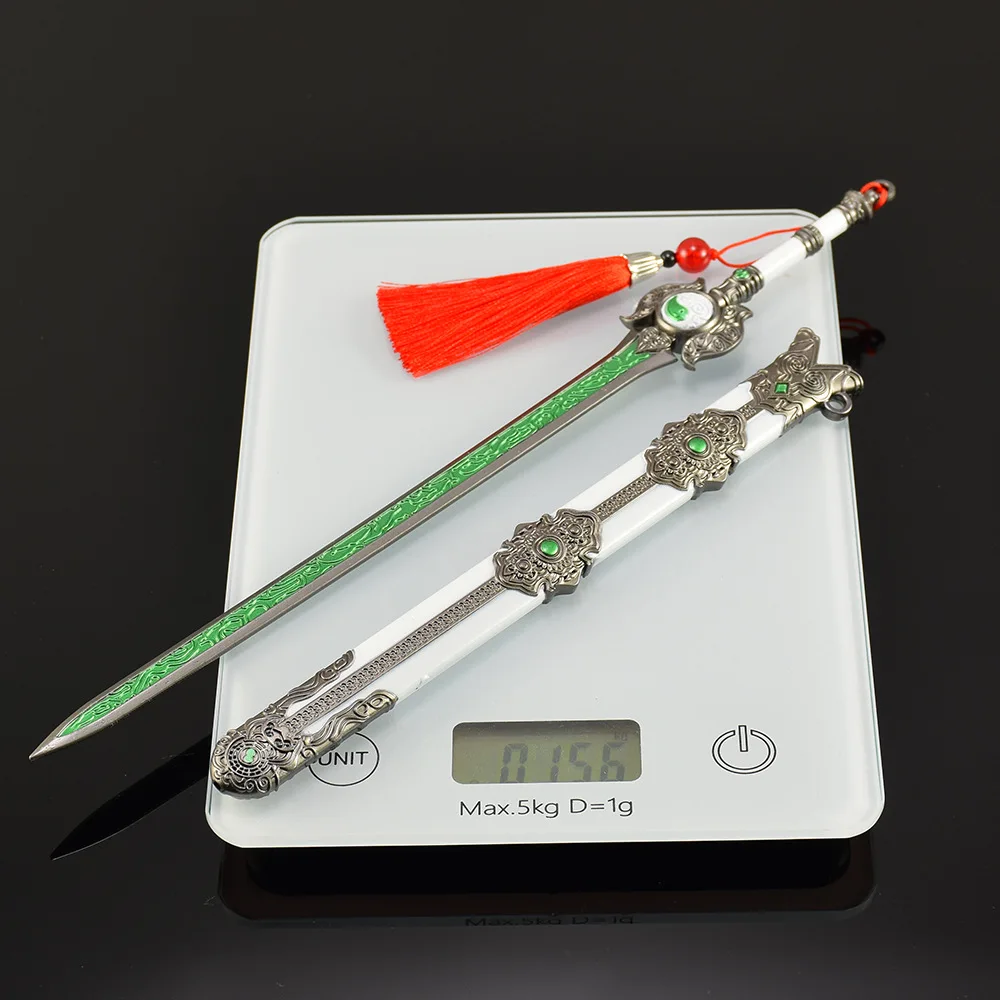 30 سنتيمتر Naraka Bladepoint سلاح طويل السيف · الشمس القمر في وعاء لعبة الطرفية نموذج الساموراي سكين حلية الحرف دمى هدايا لصبي