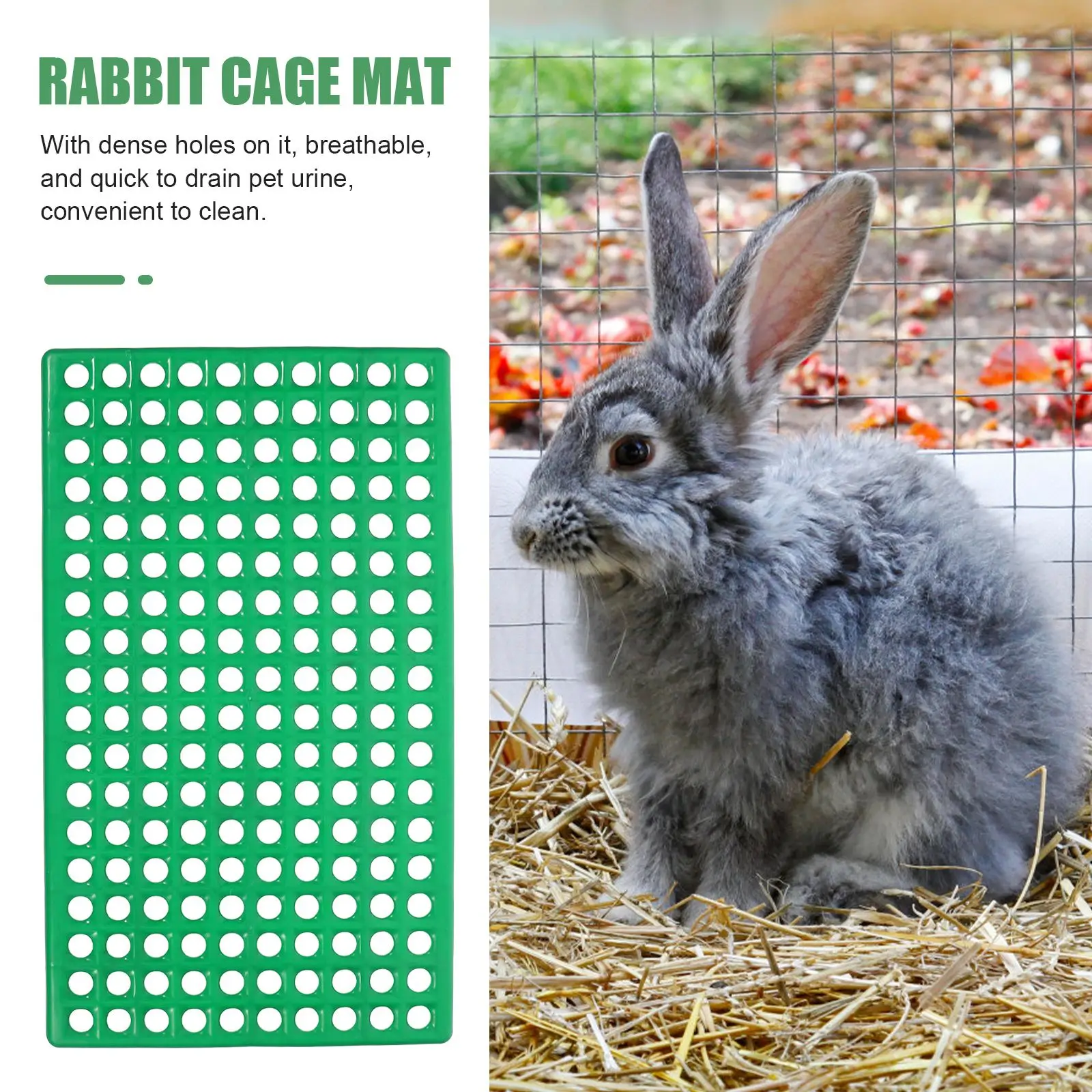 Rabbit Cage Mat Pet Feet Cage Bottom Net Cage Isolation Mat Leaky Board Rabbit Bottom Plate Rabbit Cage Leakage Foot Plate