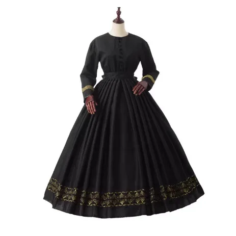 

Coolcomany Civil War Era Victorian Period Cosplay Retro Medieval Ball Gown Costume