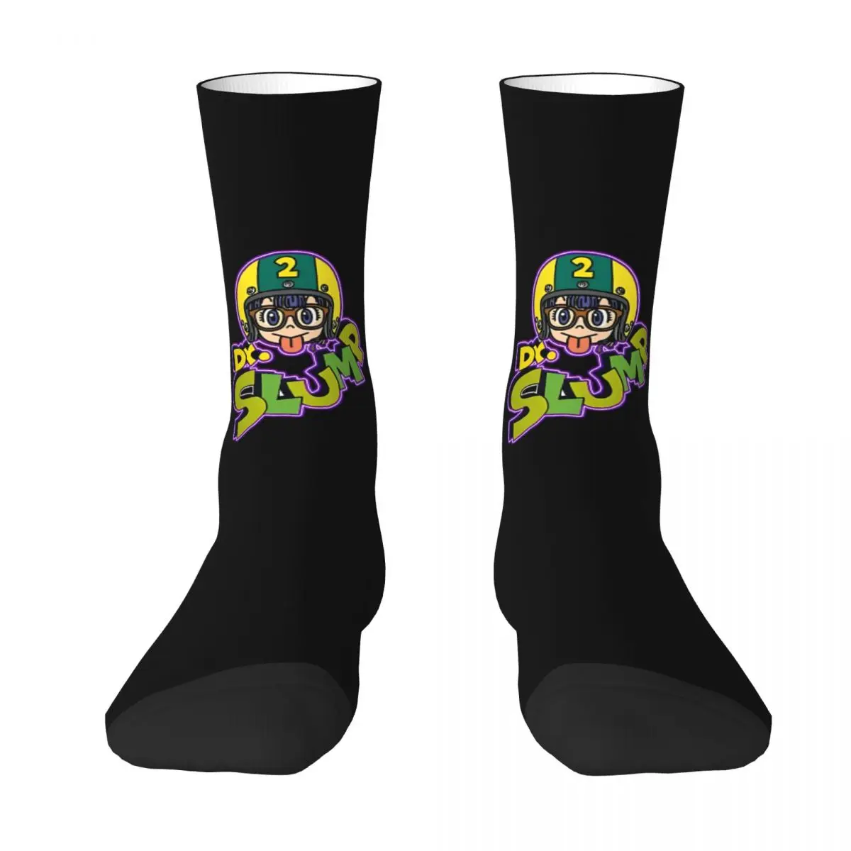 Autumn Winter Harajuku Men's Women's Dr Slump Arale Head Socks Classic Anime Non-slip Basketball Socks