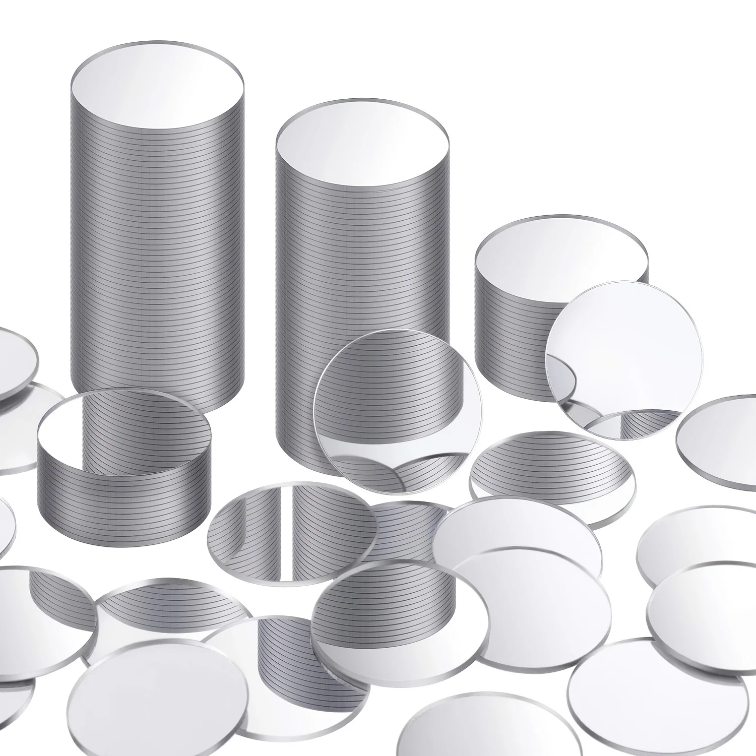 100 قطعة/الوحدة 2 سنتيمتر الاكريليك مرآة الجدار ملصق جولة القلب ثلاثية الأبعاد جدار مرآة ملصق النقاط دائرة DIY بها بنفسك صور مطبوعة للحوائط حفل زفاف ديكور #1