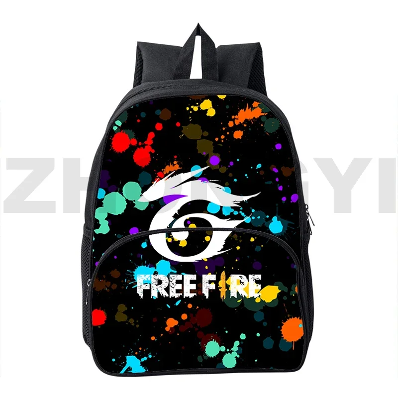 Hot 12/16 Inch 3D Print Free Fire Garena Bag Cartoon Bookbag Mini Kindergarten Anime Backpack Children Game Free Fire School Bag