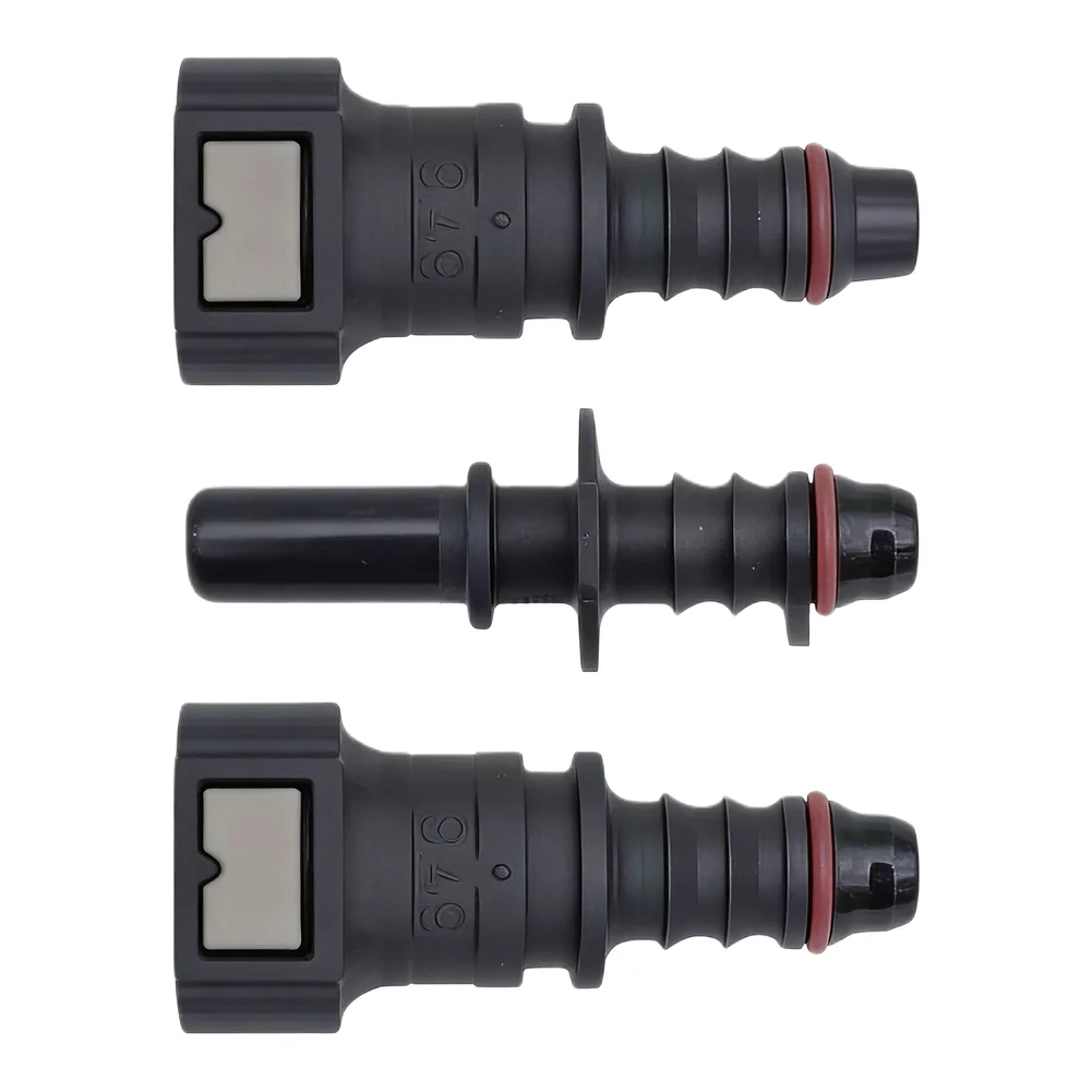 2 Sets Quick Connect For Fuel Line Fittings Compatible with Common Hose Diameters for Air Water and For Fuel Systems