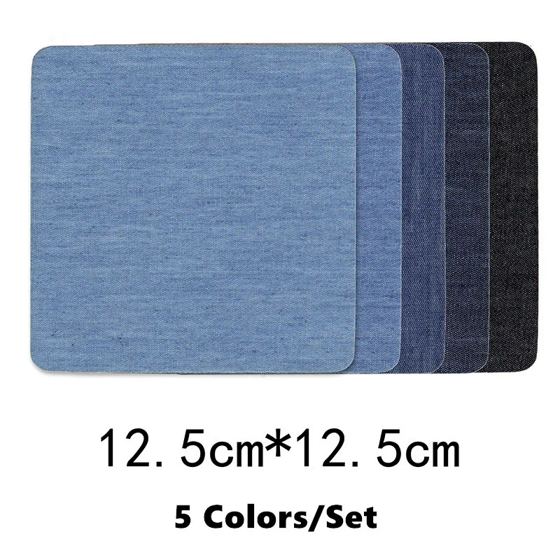 30/25/20/5 PCS Denim Patches DIY Ijzer Op Denim Elleboog Patches Reparatie Broek voor Jean Kleding Broek badges Kleding Naaien Stof
