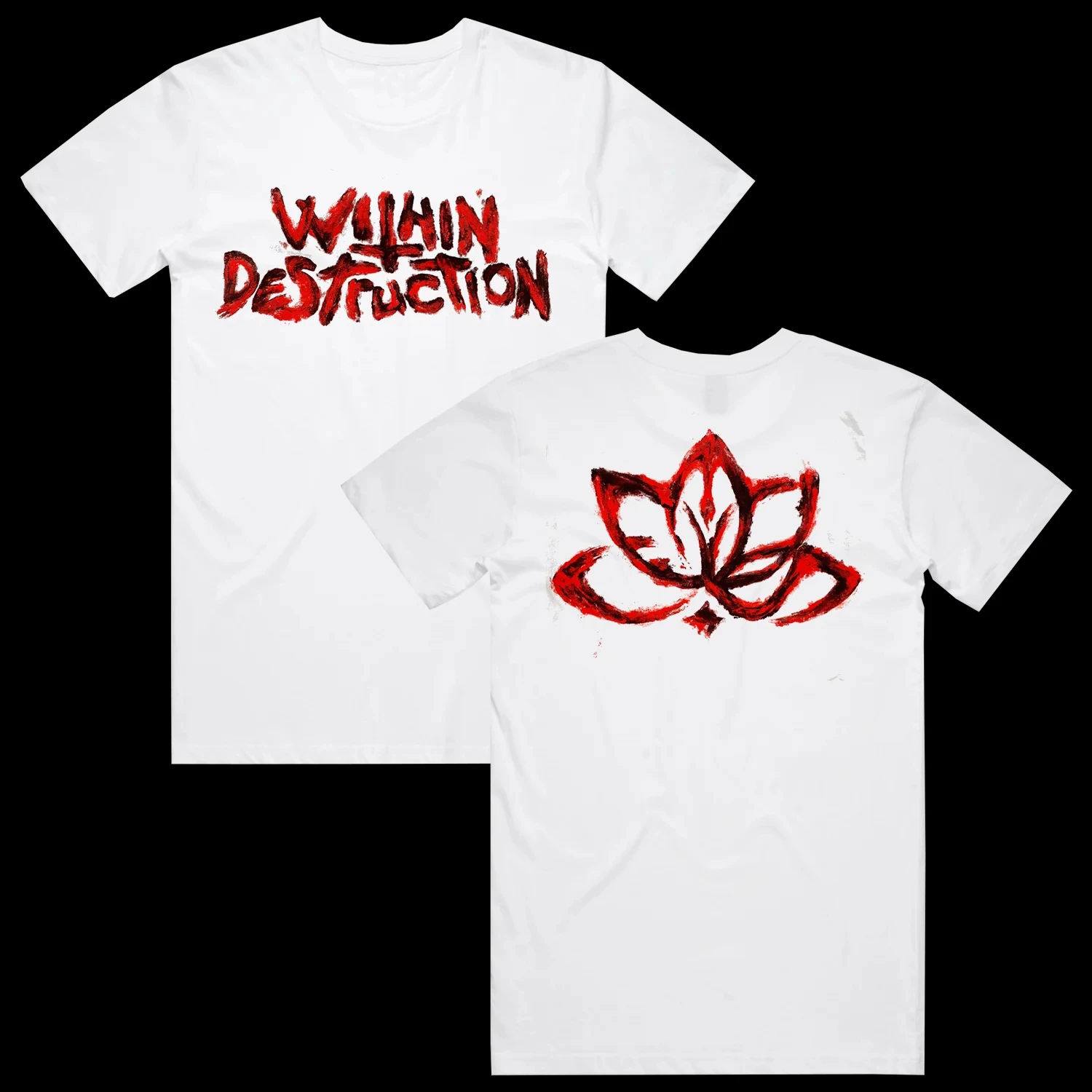 Within Destruction Slam Deathcore Band Letter Graphic Men Women Cotton TShirt Streetwear Vintage Fashion Summer Casual Tee