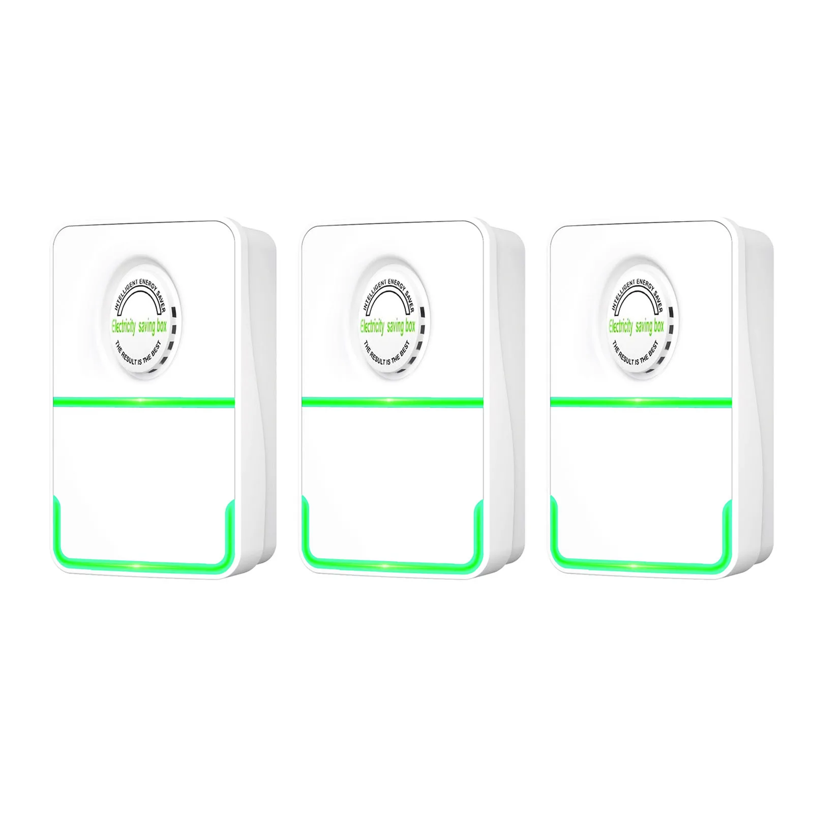 3PCS Energy Saving Plug Smart Power Saver Household Power Energy Saver Electricity Saving Box Voltage Stabilizer Surge Protector