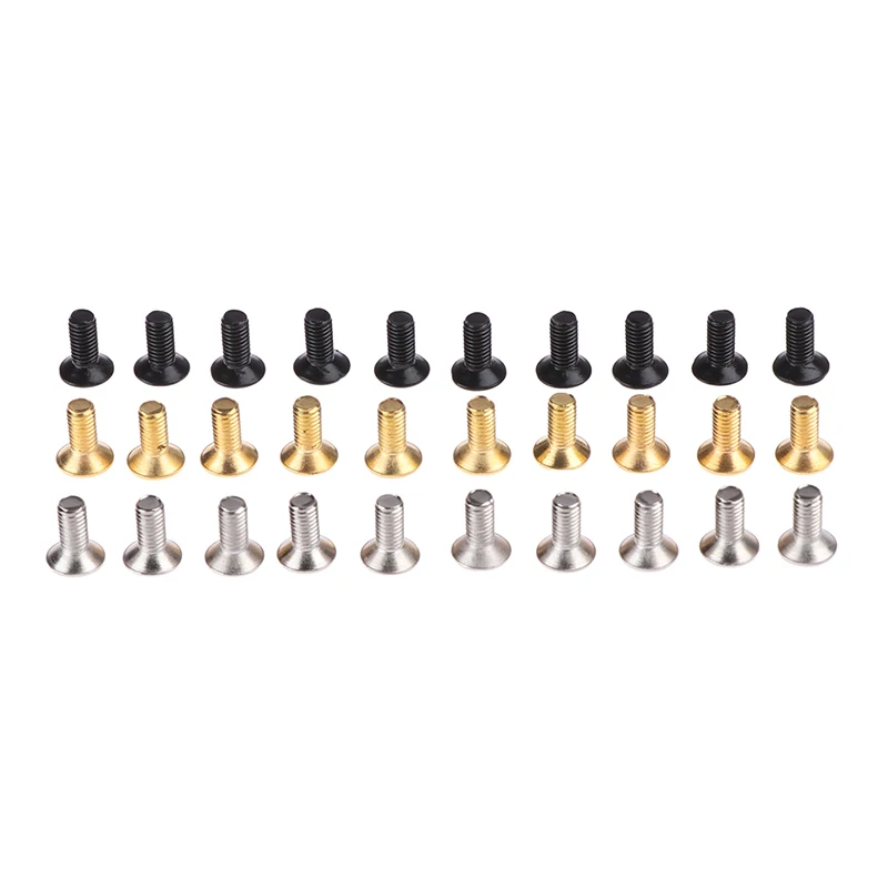 10-Pcs M3 Thread Pickup Selector Screws  - 3-Way 5-Way Toggle Switch Replacement Parts for Electric Guitars
