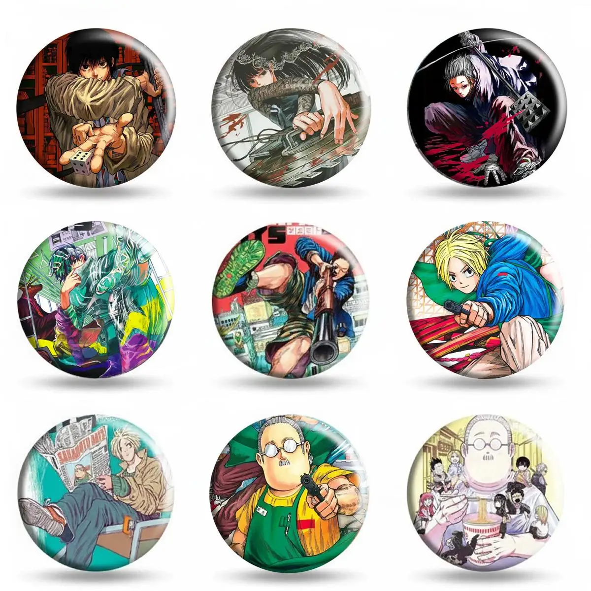 

58 мм милые аниме SAKAMOTO DAYS, круглые броши со значком, креативные булавки для одежды, шляпа, рюкзак, косплей, украшения, аксессуары, подарочная игрушка