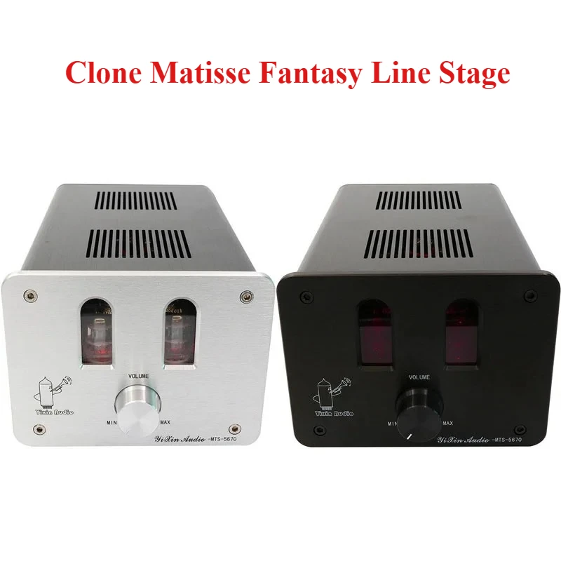 

Clone Matisse Fantasy Line Stage Tube Preamp HIFI Amplifier Tube Preamp Kit Soviet 6H3 Vacuum Tube Preamp