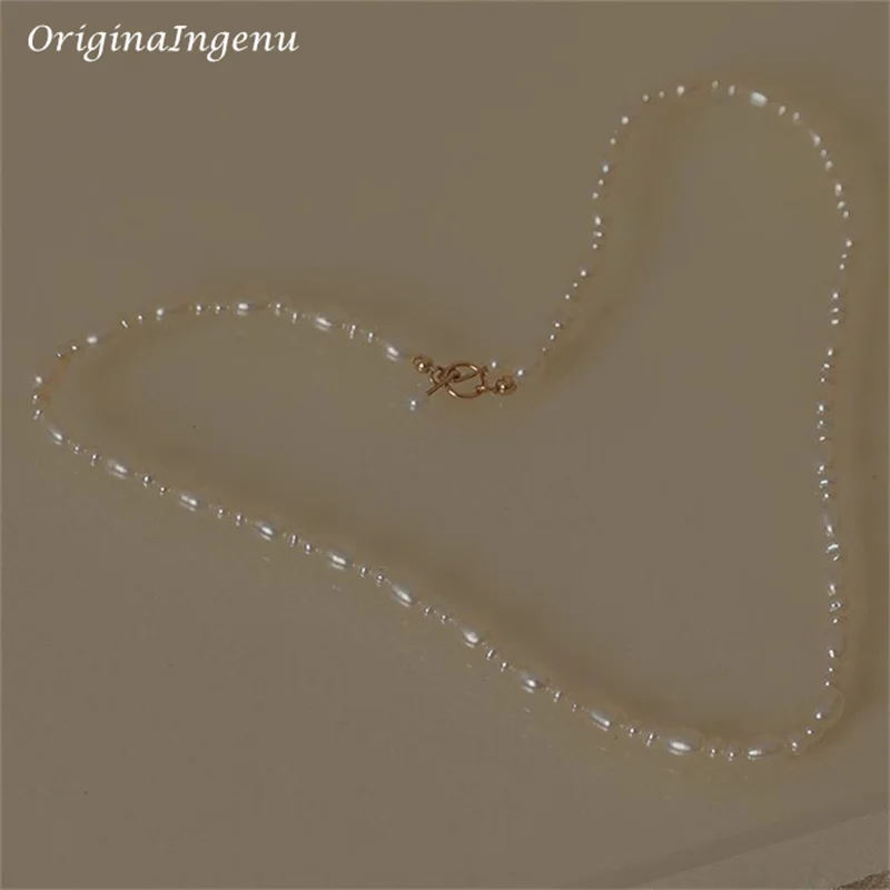 Natural Pearl Necklace 14K Gold Filled Handmade Pendants Vintage Jewelry Tarnish Resistant  Jewelry for Women