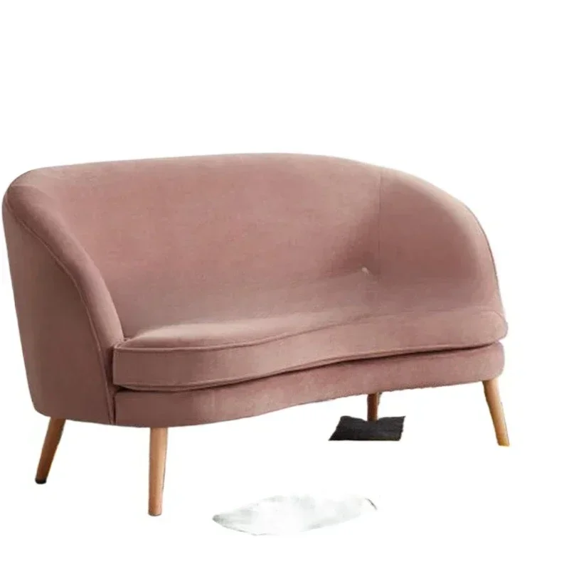 Simple modern fabric sofa furniture cafe studio leisure sofa