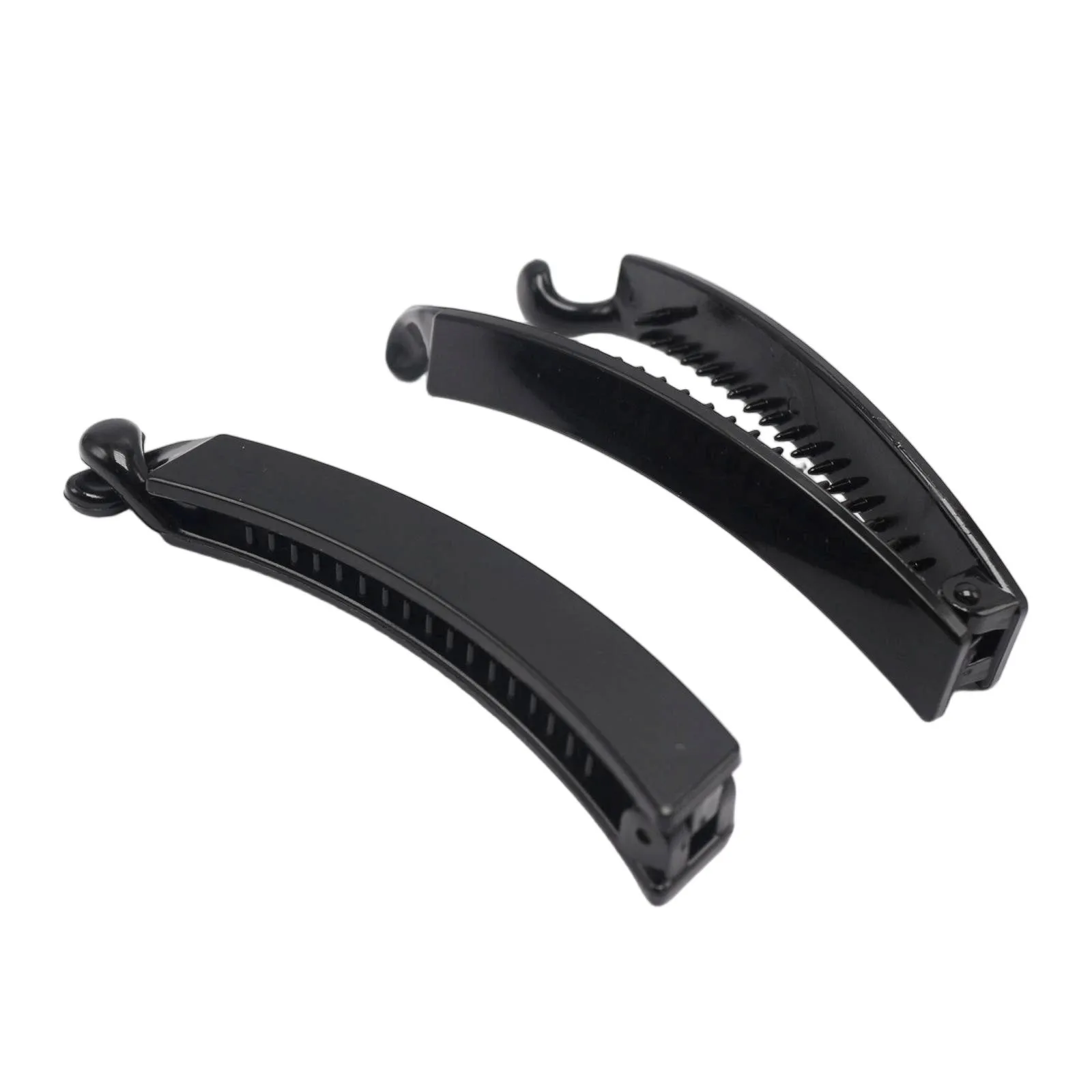 10 Black Plastic Banana Clips Hair Claw Comb Ponytail Holder 80-120mm for DIY Craft