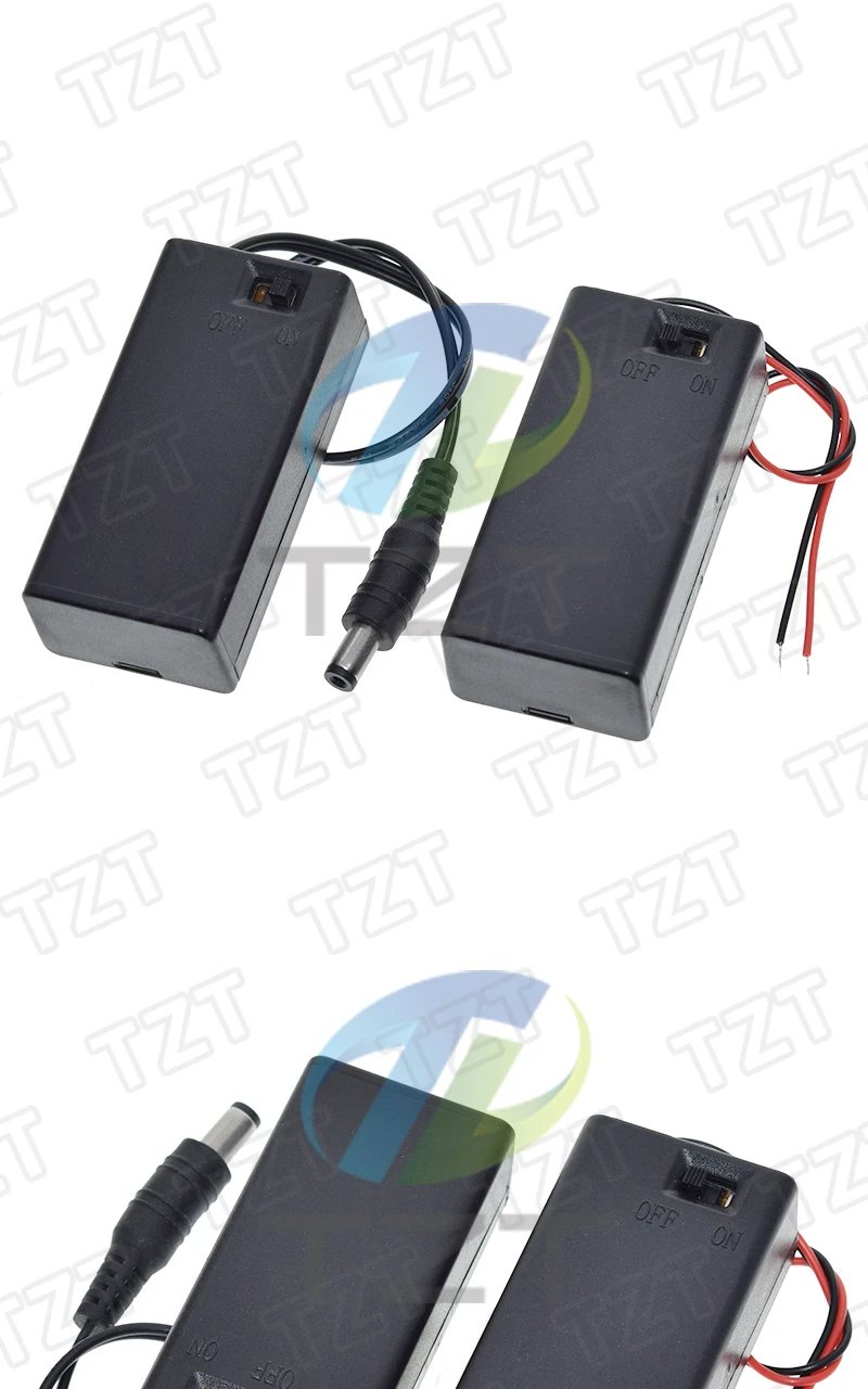 1/3 Stück 9-Volt-Batteriehalterbox PP3 9V-Batteriegehäuse mit Ein-/Ausschalter, Kabelanschluss und Abdeckung für 6F22 DIY-Hobbyprojekte – Detail 2