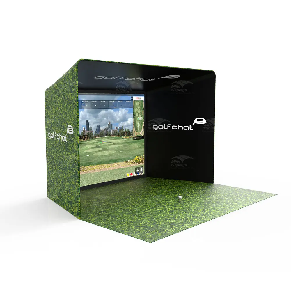 High quality golf hitting cage indoor golf simulator enclosures for golf simulator