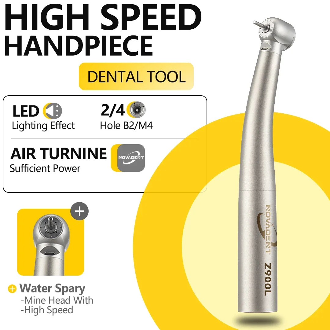 Dental Titanium Alloy Handpiece Fiber Torque Head Air Turbine High Speed Ceramic Bearing for KaVo 2/4/6 Hole Dentist Tool