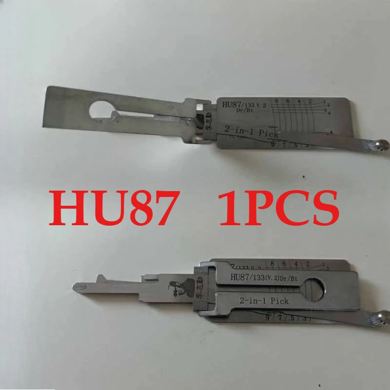 

1P Hot Lishi Lock Pick Tool 2 in 1 HU87 Lock Picks for Cars Ganzua Picklock Locksmith Picking for NISSAN for SUBARU for IAT Key