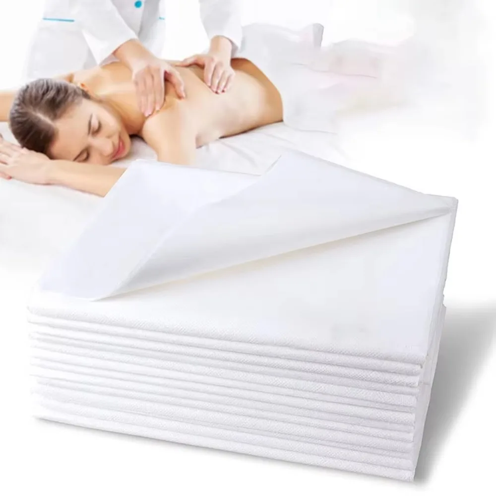 100PCS Beauty Tool Breathable Disposable Bed Sheet Non-woven Fabric Thin Massage Bed Bedspread Soft Cozy SPA Bedspread Hotel