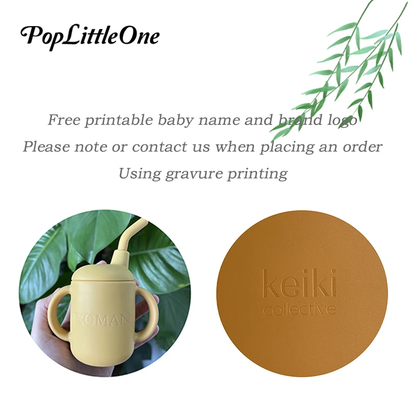 Real Shot 100% Food Safe Silicone Material Straw Cup Baby Learning Cup Foldable Soft silicone BPA Free Baby Shower Gift 120ML