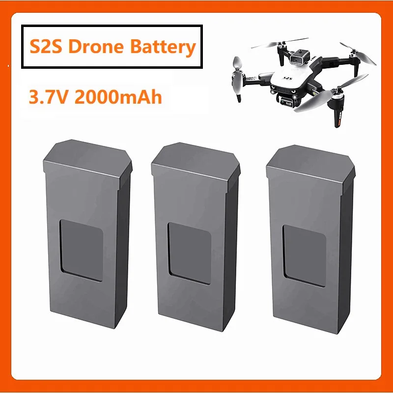 

For S2S Mini Dron RC Qudcopter Original S2S Drone Battery 3.7V 2000mAh Battery Spare Part Battery