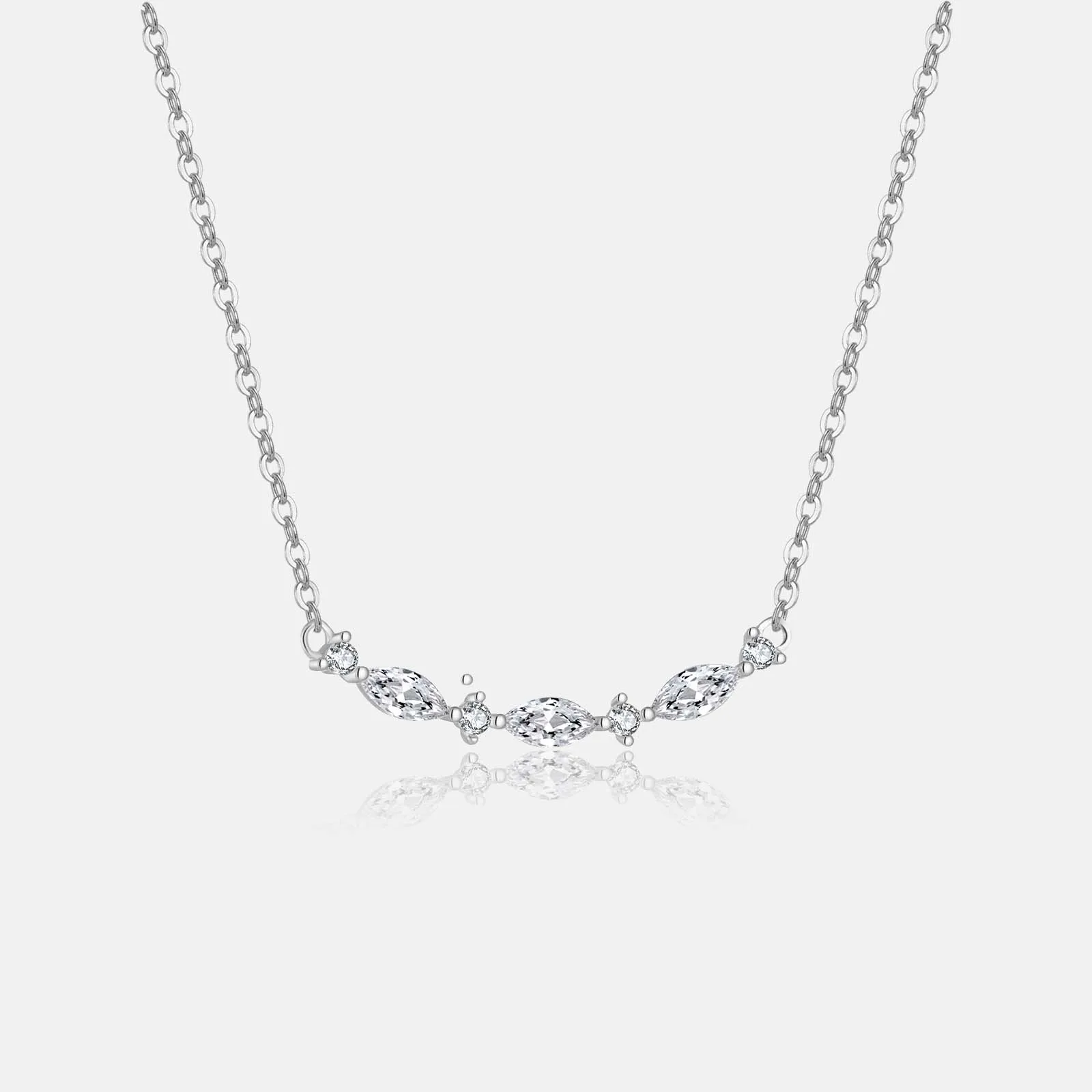 VEWANT Marqulse CZ Zircon Line 925 Sterling Silver Pendant Long Chain Necklace Choker Luxury 2024 Fine Jewelry