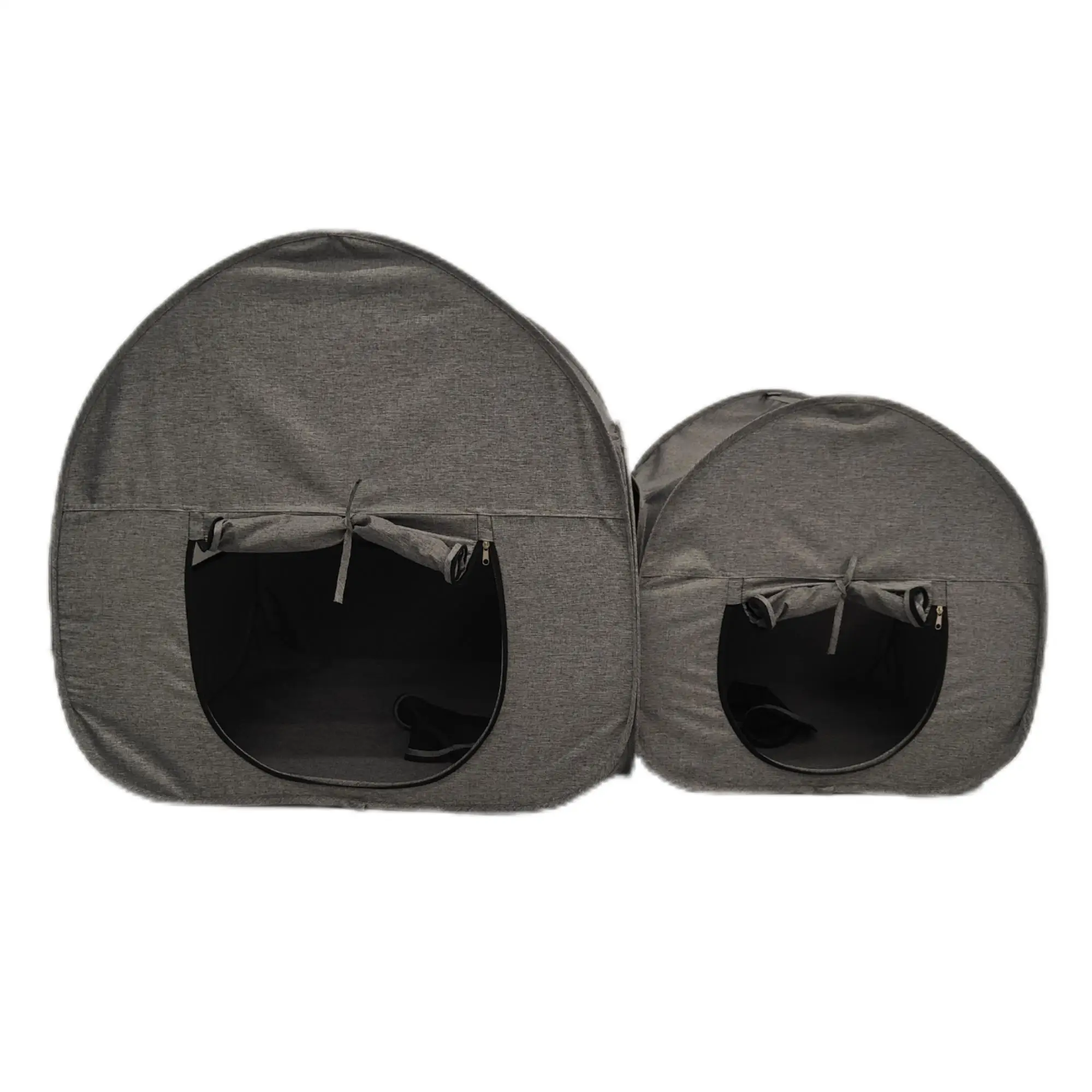 

Collapsible Play&Sleep Giant Comfortable Space Gray Oxford Cloth Cat Dog 2 In 1 Pet Tent House Small Animals Cat Dog Nest