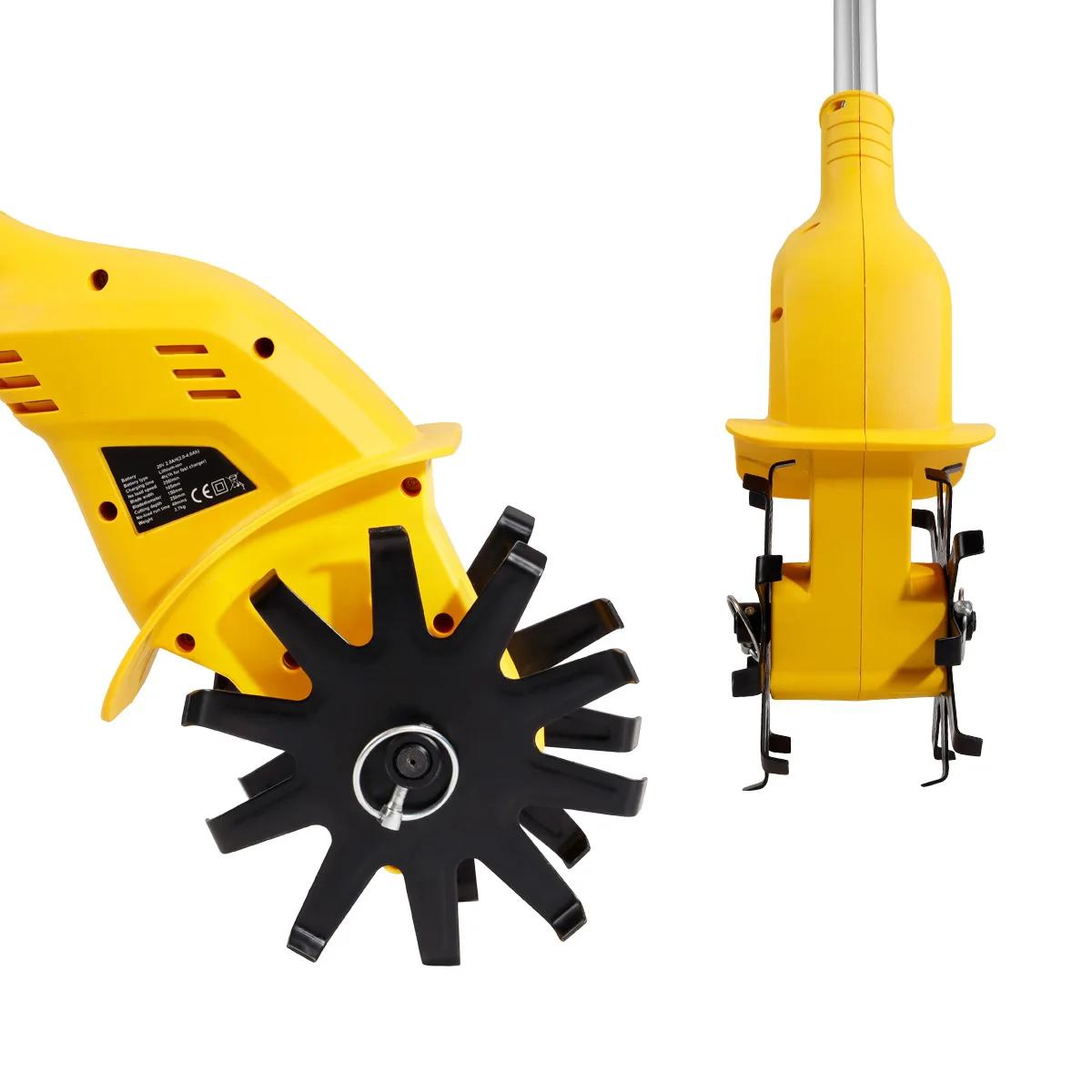 Imagem -03 - Elétrica Handheld Jardim Weeder Mini Tiller Rotary Tiller Escavadeira Cultivadora Cultivador Trator sem Fio Estripador de Jardim 20v