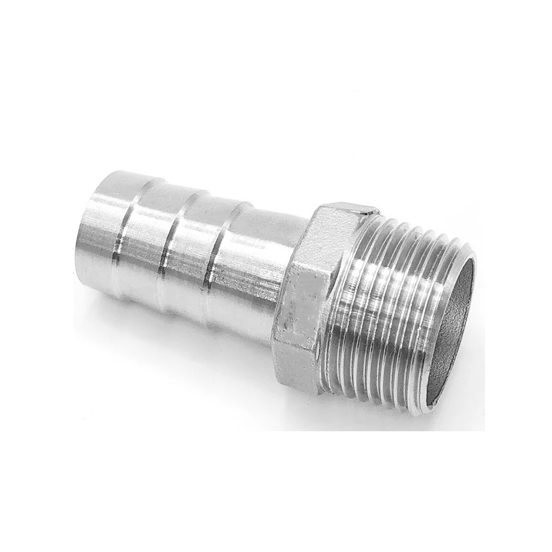 

6mm 8mm 10mm 12mm 13mm 14mm 15mm 16mm 18mm 19mm 20mm x 1/8" 1/4" 3/8" 1/2" 3/4" 1" BSP Male 316 Stainless Steel Pipe Fitting