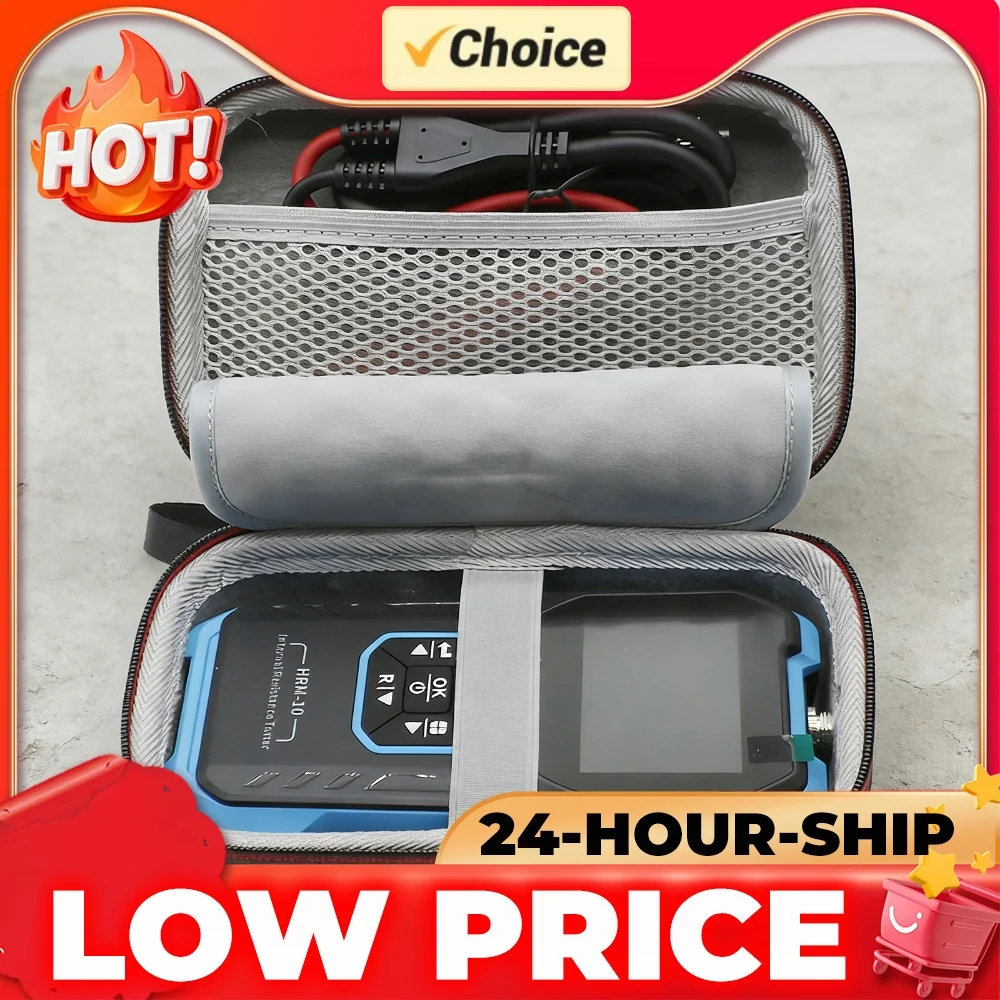 Hard Protective Case Fit for HRM-10 Battery Tester Compact Storage Bag Shockproof Scratch-Resistant Lightweight