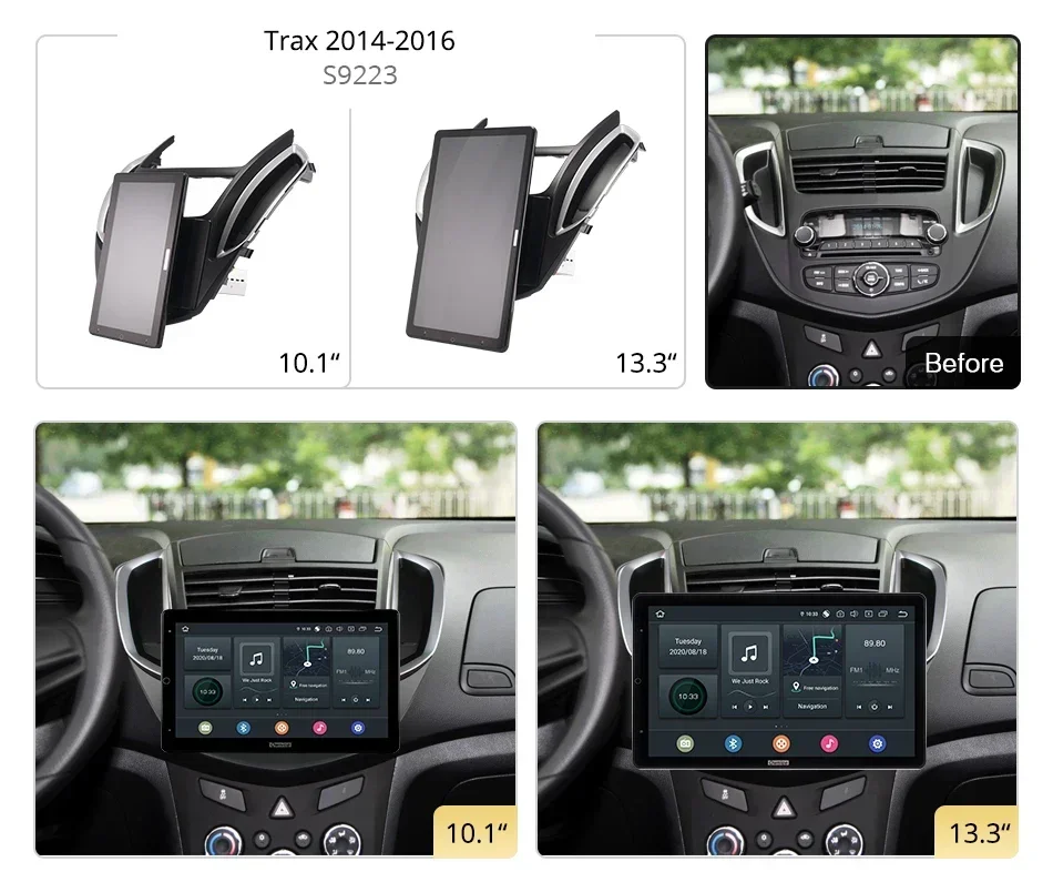 Android10.0 Ownice Car Radio 1din for Chevrolet Trax 2014 - 2016 Car Auto Audio Video System Unit HDMI 13.3 Inch 1920*1080