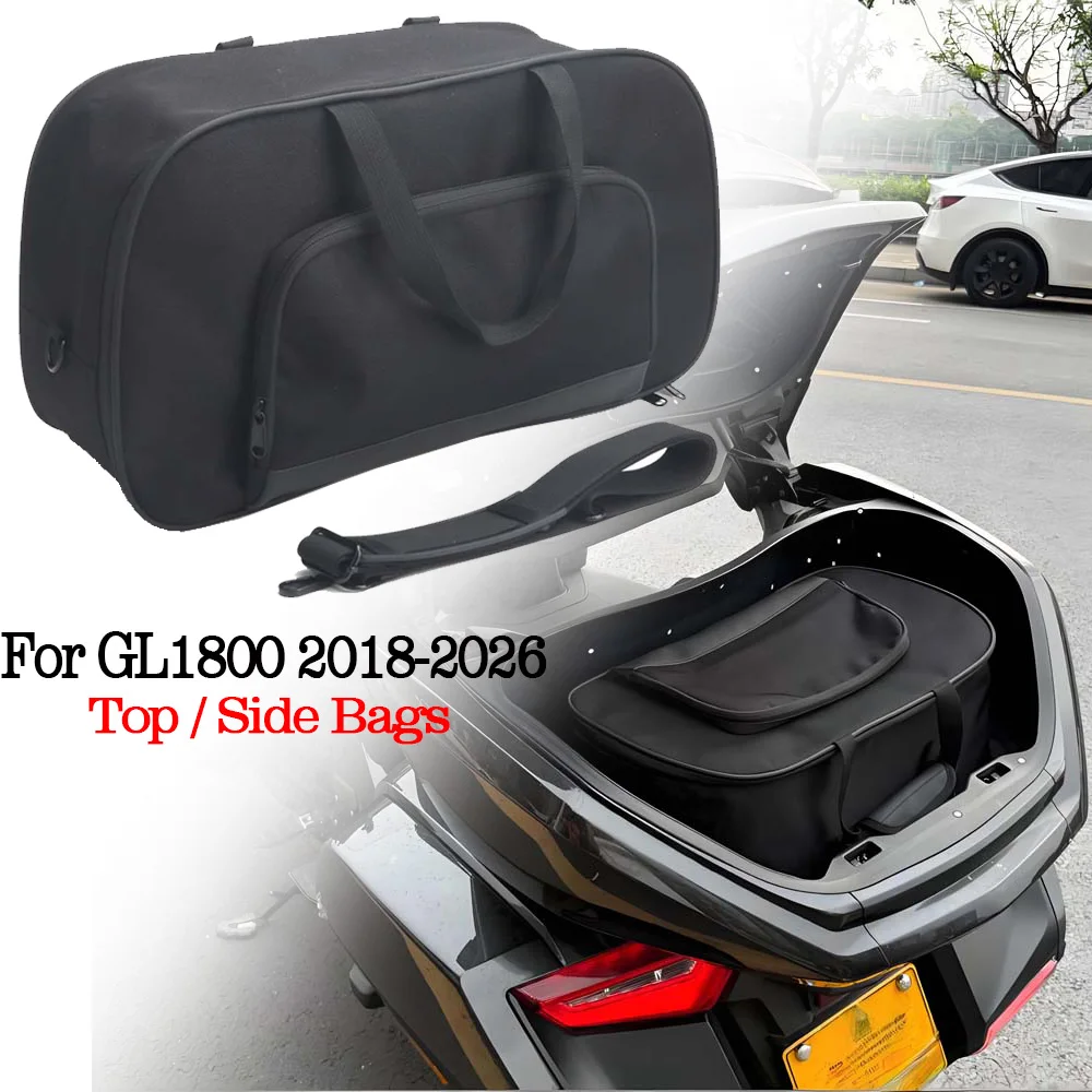 NEW For Honda GL1800 2018-2026 Black Top Box Inner Bag GL1800 Motorcycle Tail luggage Side Luggage Bags Set GL1800 Handbag