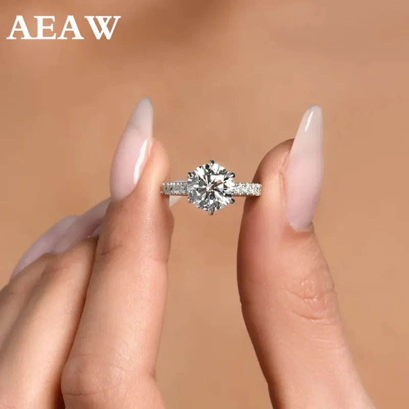 

2.35 Ctw Round Cut DEF/VS VVS Lab Grown Diamond Engagement Ring 14K 10K Gold CVD & HPHT IGI Certified