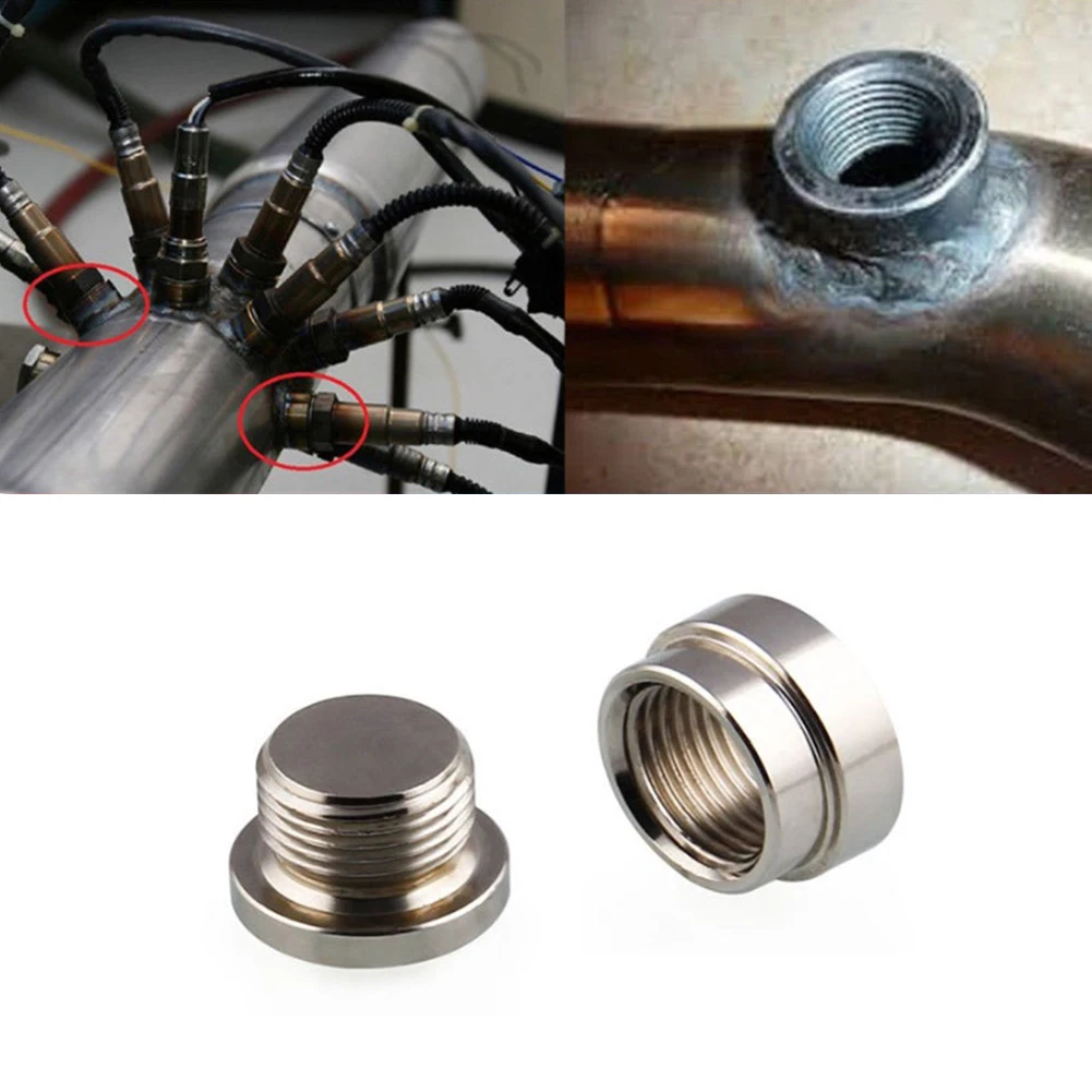 New High Quality O2 Oxygen Sensor Metal Weld On Bung & Plug Wideband Nut & Cap Kit Set Tools Car Accessories Dropshipping