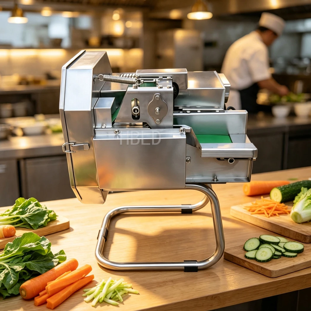 HBLD Multifunctional Kitchen Cutter, Vegetable Section Slicer 240W Brand Motor for Restaurant Dicing and Minced Meat Making