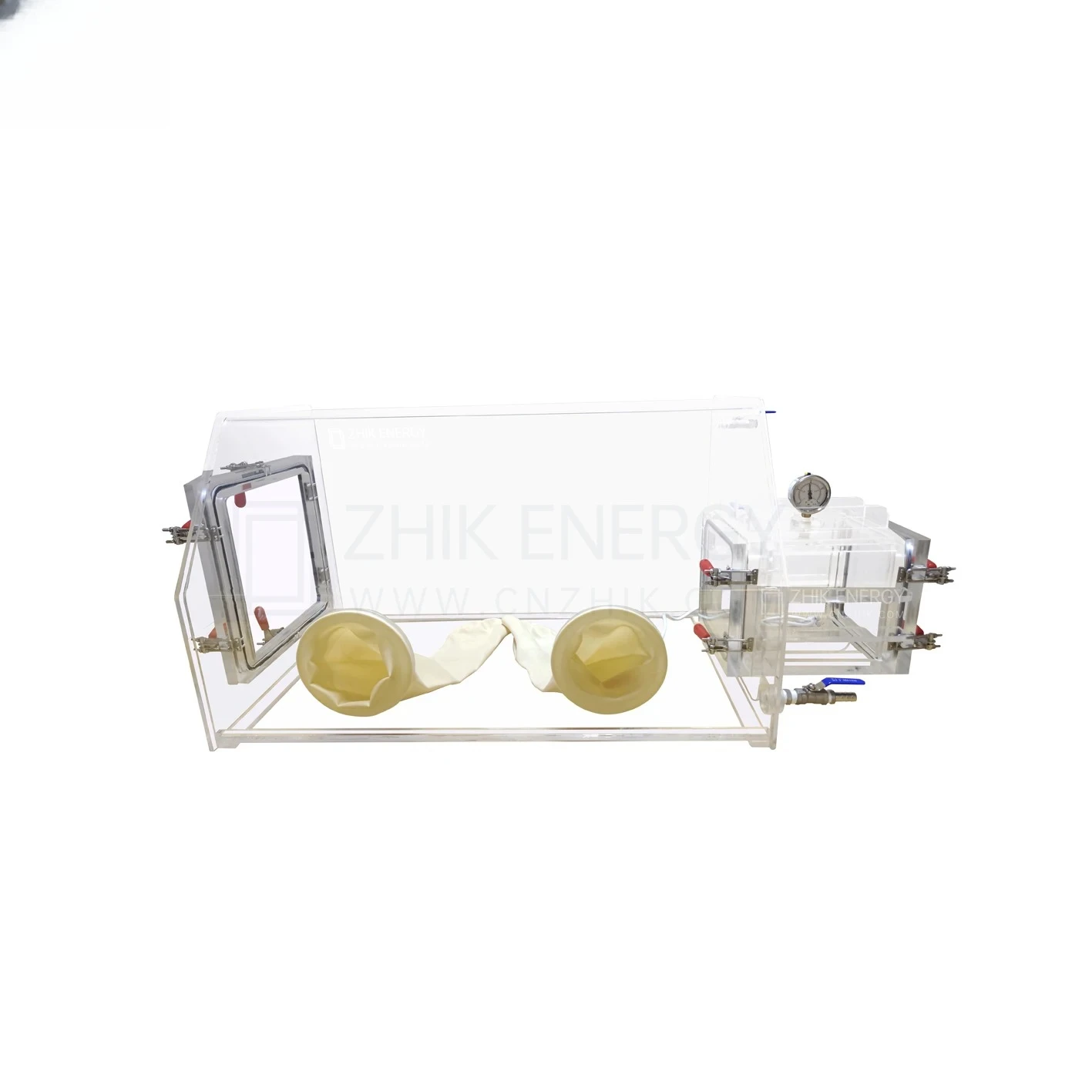 ZHIK Vacuum Acrylic Glove Box Isolation Inert G-as Operation Box Lab Negative Pressure PMMA Operation Box