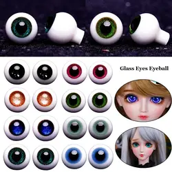 Glass Eyes Eyeball para BJD Doll, Azul, Preto, Segurança, Animal Toy, DIY Doll Making, Artesanato, Acessórios de brinquedos, 6mm, 8mm, 10mm, 12mm, 14mm, 1 par