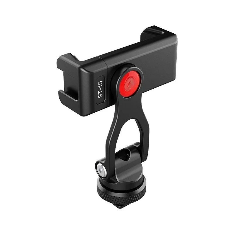 

ST-10 aluminum alloy double hot and cold boots mobile phone clip 360 degree adjustment angle Vlog accessories